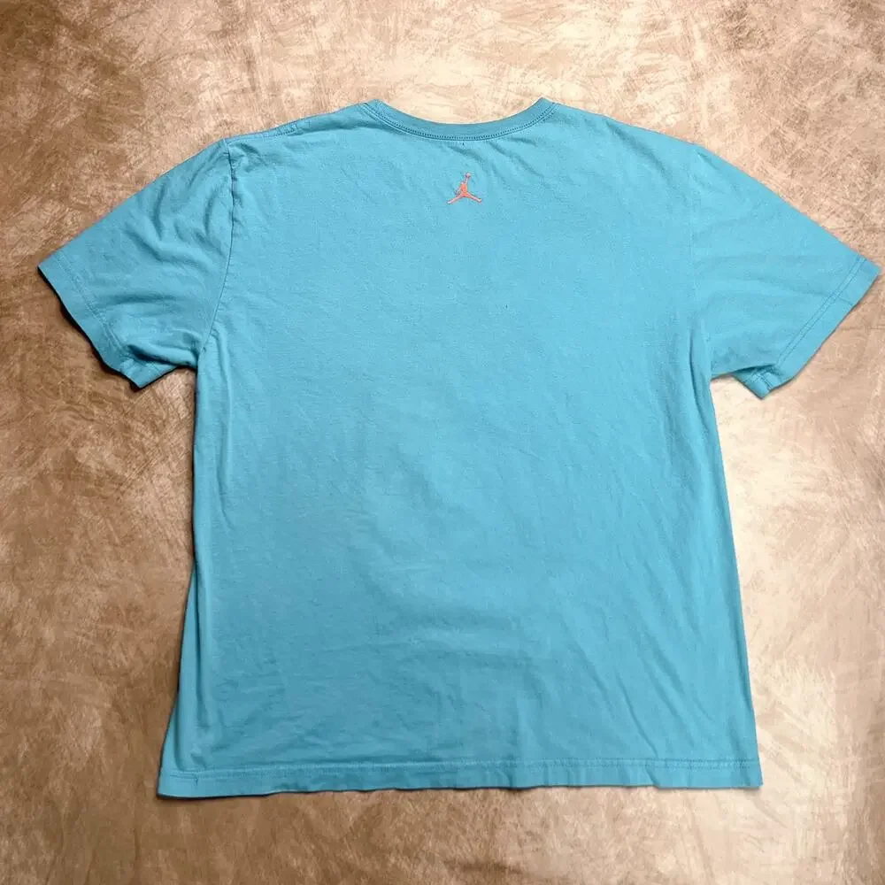 Air Jordan Deep Three Graphic T-Shirt Skeleton Underwater Sneakers Blue Pink